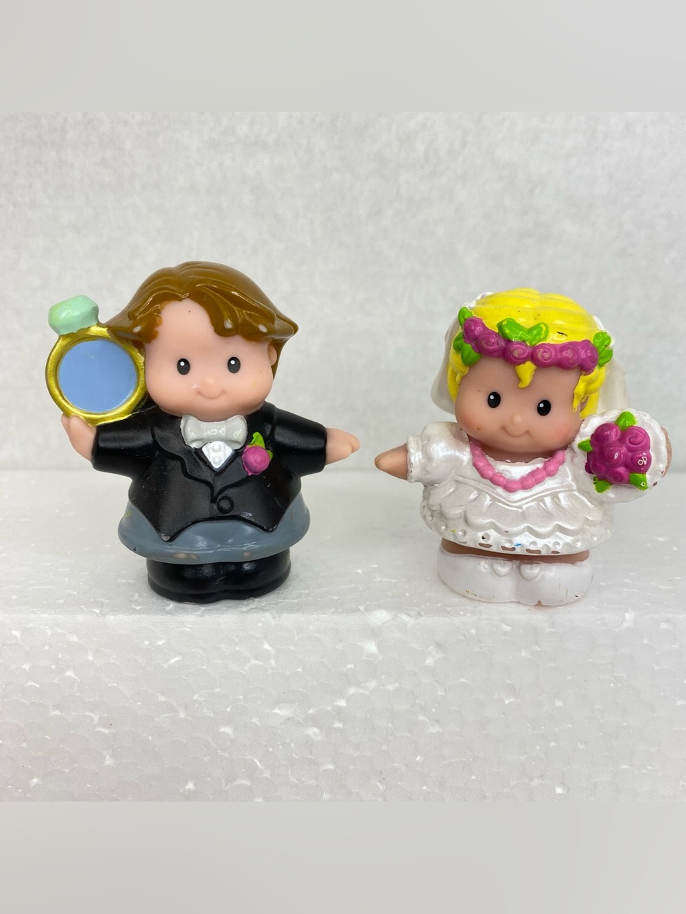 Fisher Price Little People Bride Groom Figures Wedding Cake Toppers 2008